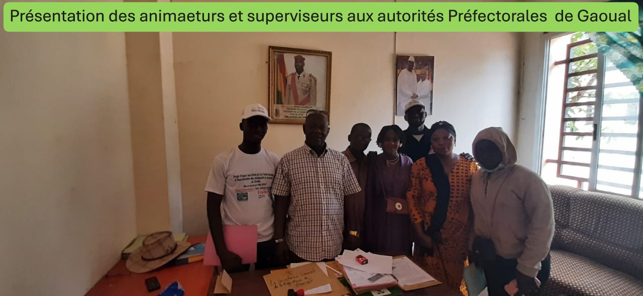 Présentation des animateurs aux autorités de Gaoual